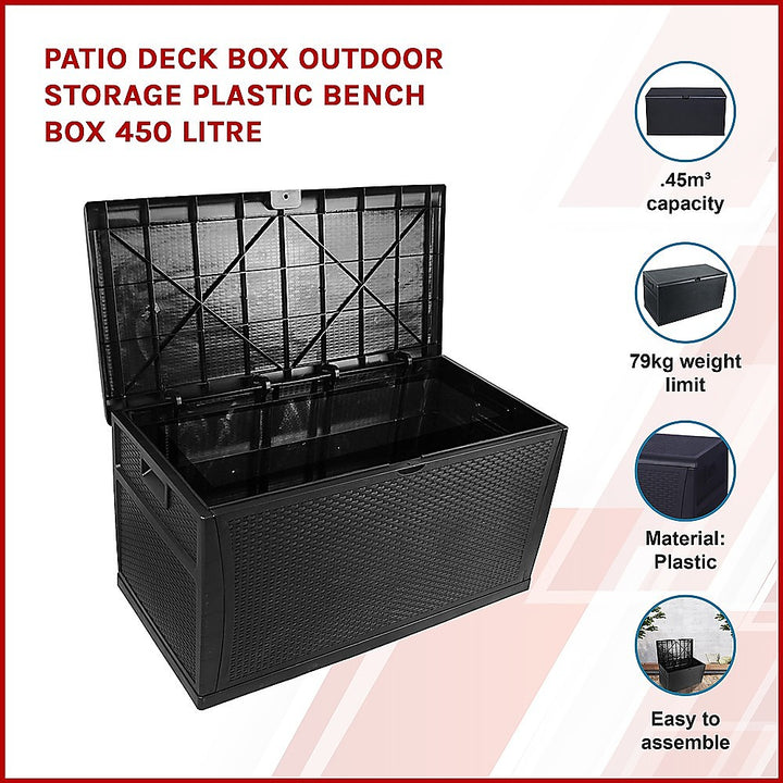 Plastic Outdoor Storage Plastic Box - 450 Litre