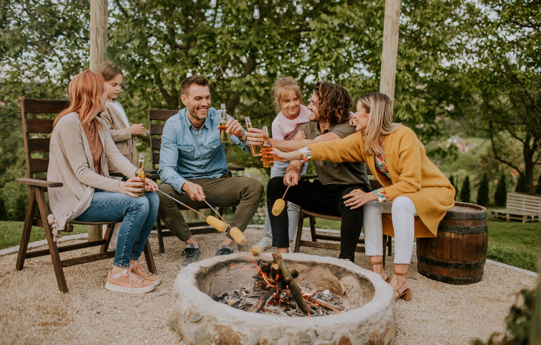 firepit patio entertain