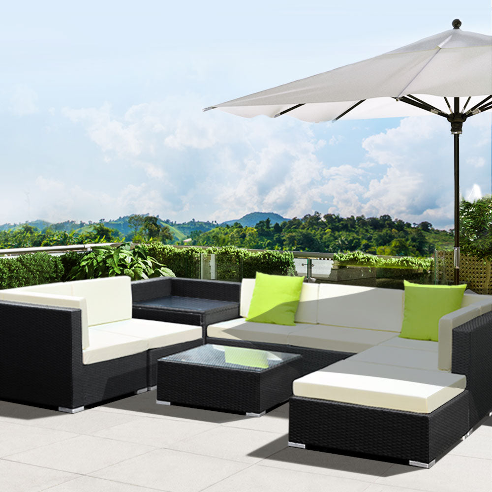 9 Piece Outdoor Settings