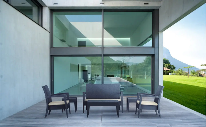 Siesta 6 Piece Miami (Tequila) Lounge Sofa Set (Available in White, Chocolate & Anthracite)