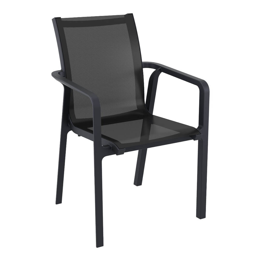 Siesta Pacific Arm Chair (Available in Black, White, Taupe & Anthracite/Black)