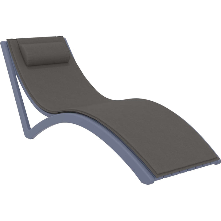 Siesta Slim Sun Lounger (Available in Black, White, Anthracite & Taupe - with / without cushion)