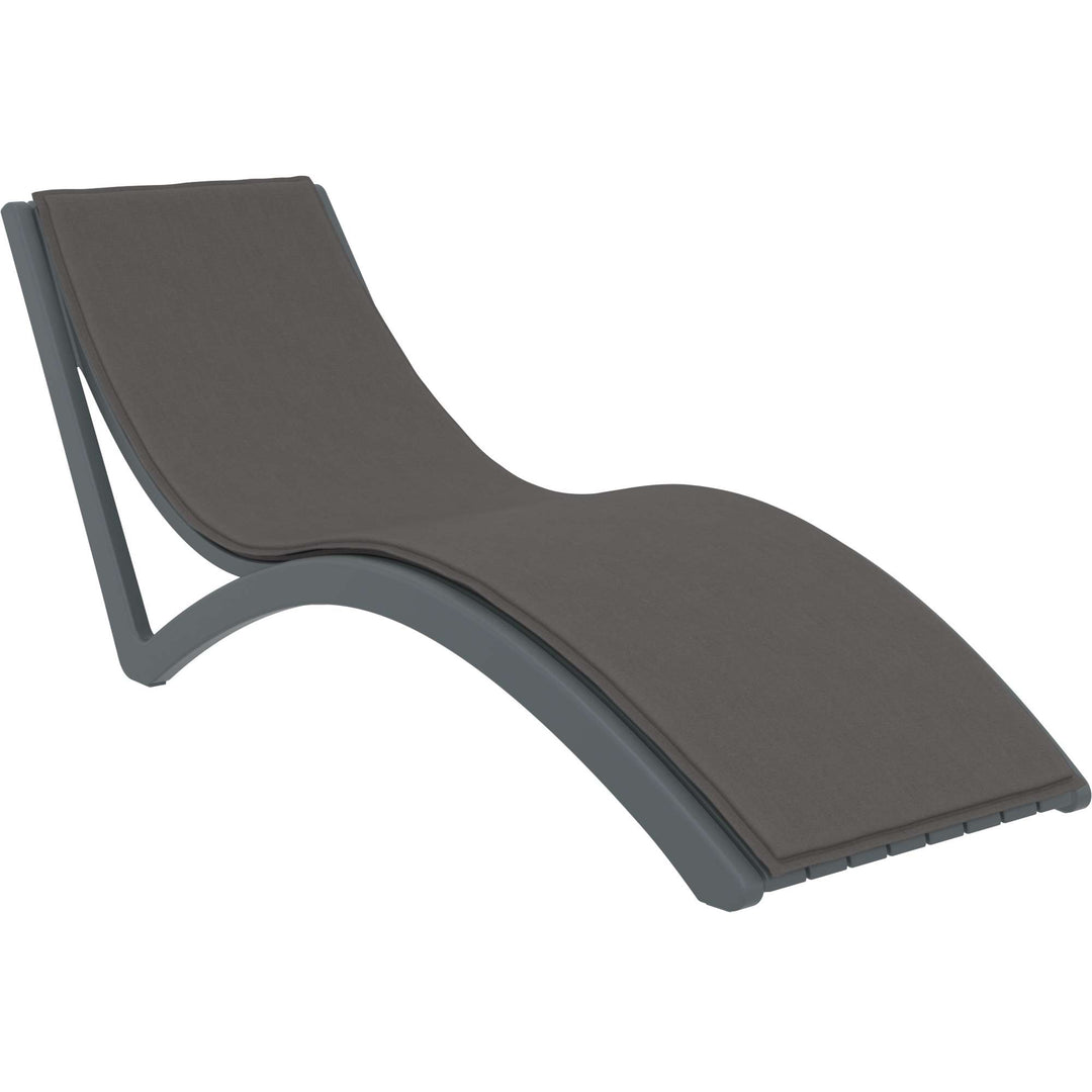 Siesta Slim Sun Lounger (Available in Black, White, Anthracite & Taupe - with / without cushion)