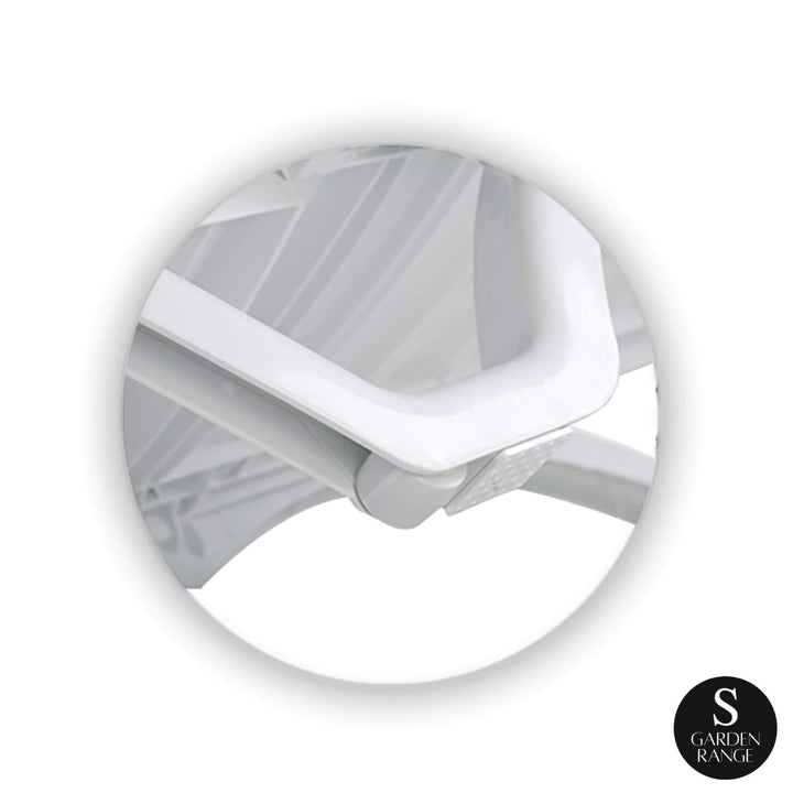 Havana Sunlounger/Ocean Side Table 3 Pc Package - White
