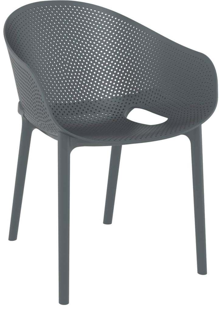 Siesta Sky Stacking Chair (Available in Black, White, Taupe, Green, Marsala & Anthracite)