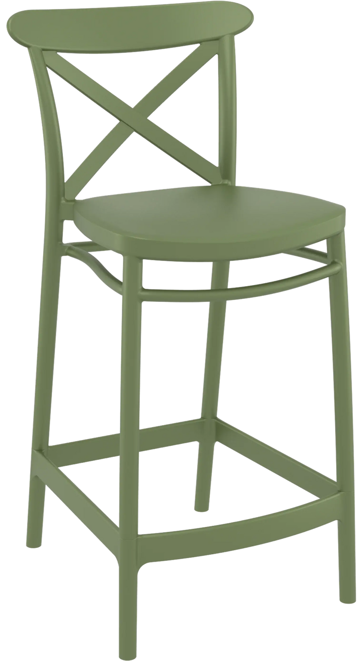 Cross Back Bar Stools 65cm by Siesta