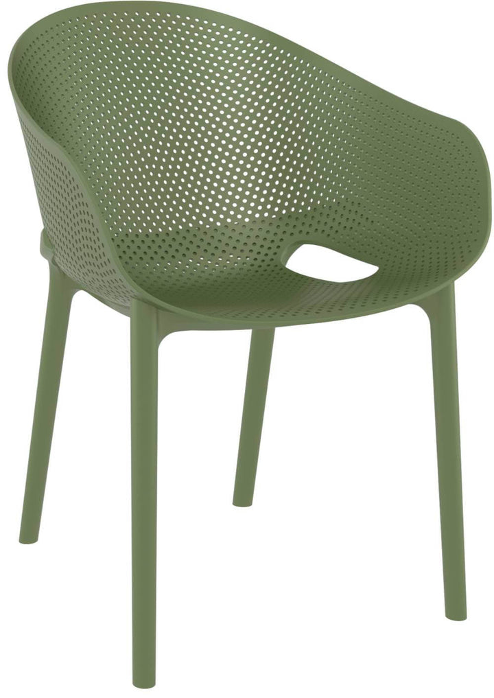 Siesta Sky Stacking Chair (Available in Black, White, Taupe, Green, Marsala & Anthracite)