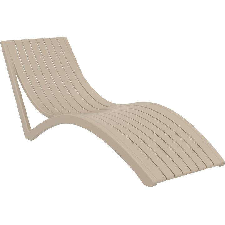 Siesta Slim Sun Lounger (Available in Black, White, Anthracite & Taupe - with / without cushion)