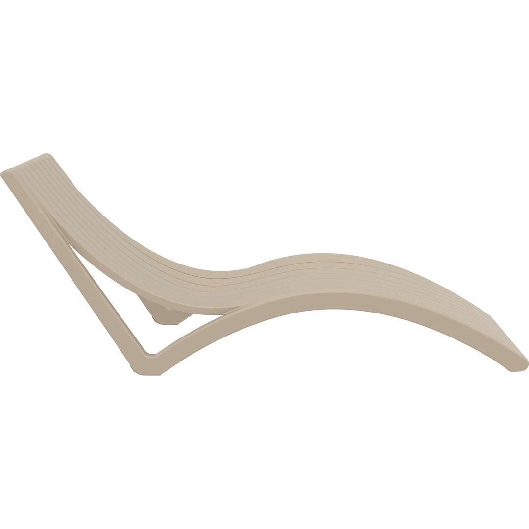 Siesta Slim Sun Lounger (Available in Black, White, Anthracite & Taupe - with / without cushion)