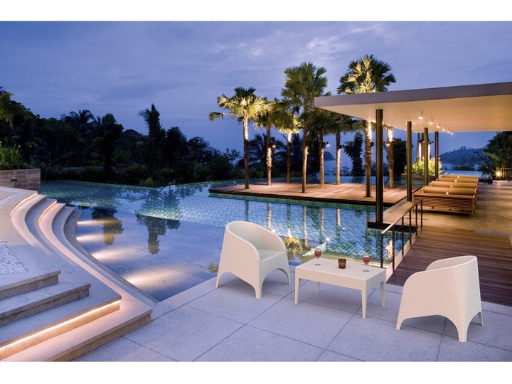 Aruba Tub Chair/Tequila Lounge Table 3 Seat Package