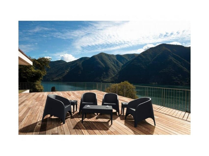 Aruba Tub Chair & Tequila Lounge Table - 2 Seat Package