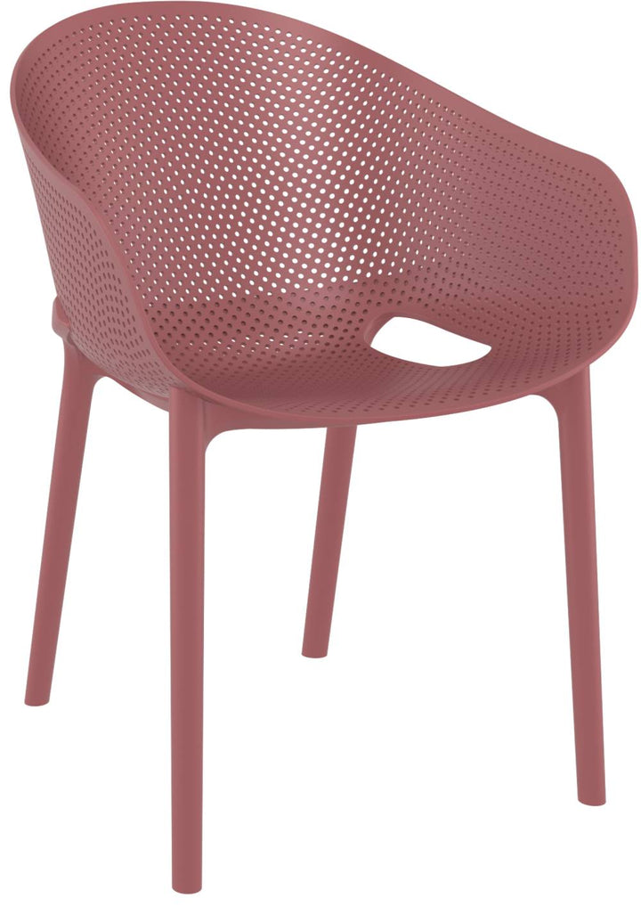 Siesta Sky Stacking Chair (Available in Black, White, Taupe, Green, Marsala & Anthracite)