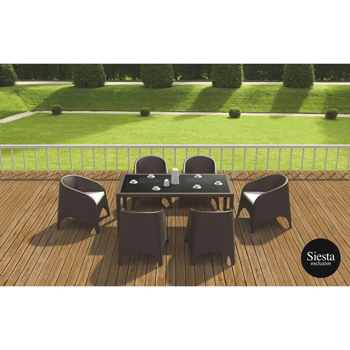 Siesta Tahiti Table/Aruba Armchair 6 Seat Package