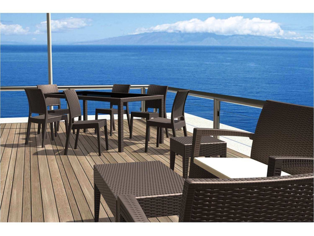 Siesta 6 Piece Miami (Tequila) Lounge Sofa Set (Available in White, Chocolate & Anthracite)
