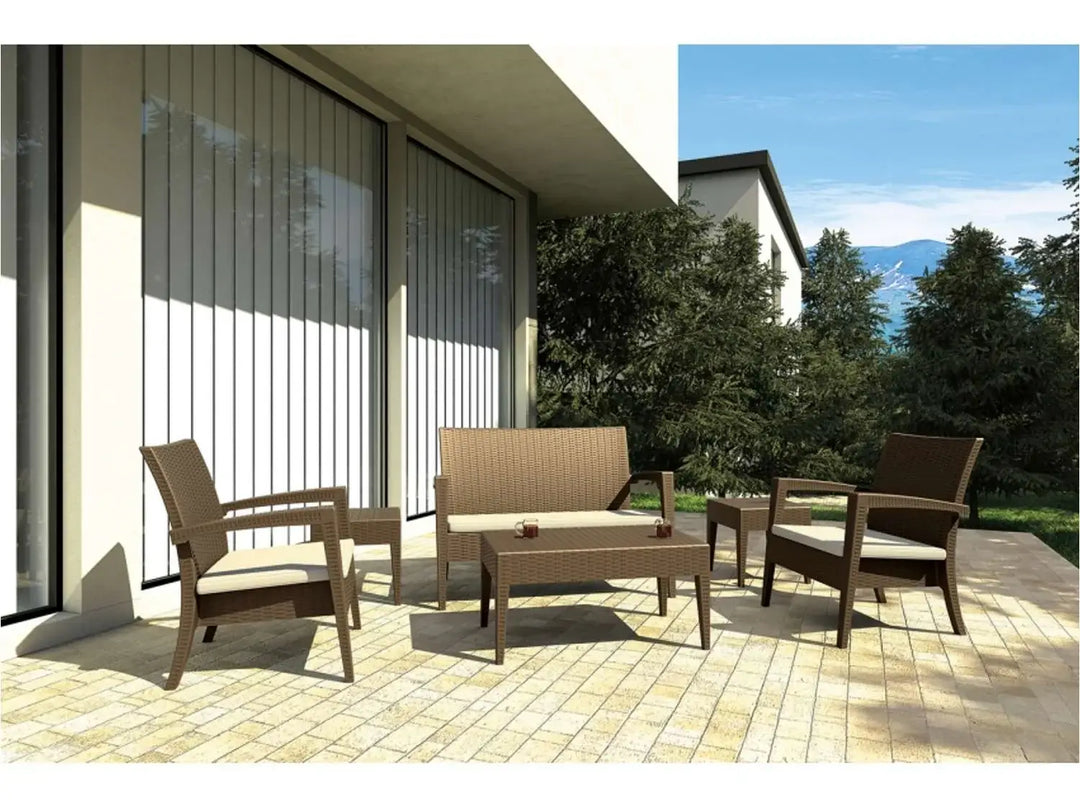 Siesta 6 Piece Miami (Tequila) Lounge Sofa Set (Available in White, Chocolate & Anthracite)
