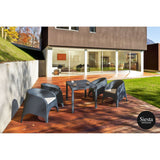 Orlando 140 Table & Aruba Armchair - 4 Seat Package