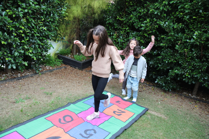 Colourful 3m Length Hopscotch Mat w/ Pegs