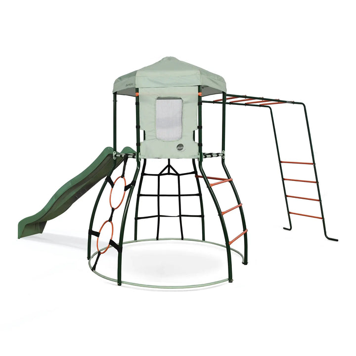 Plum Metal Climbing Dome with Slide (Optional Monkey Bars & Swing)