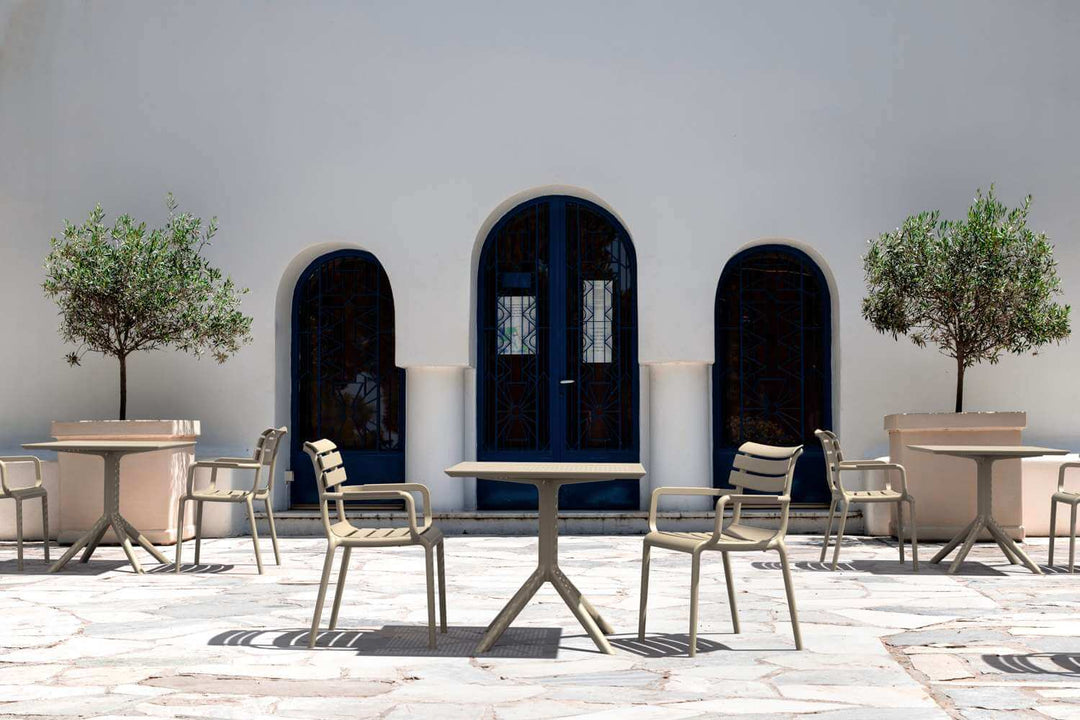 Siesta Sky Table 80 (Available in White, Taupe, Olive Green, Black & Anthracite)