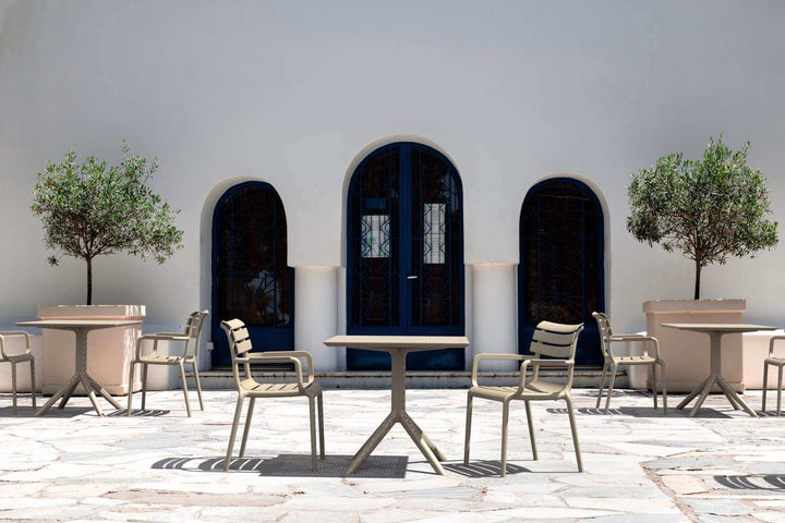 Siesta Sky Table 80 (Available in White, Taupe, Olive Green, Black & Anthracite)