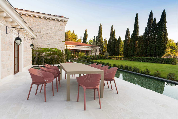 Siesta Sky Stacking Chair (Available in Black, White, Taupe, Green, Marsala & Anthracite)