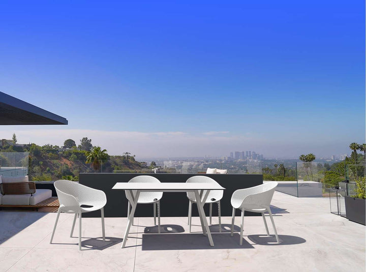 Siesta Sky Stacking Chair (Available in Black, White, Taupe, Green, Marsala & Anthracite)