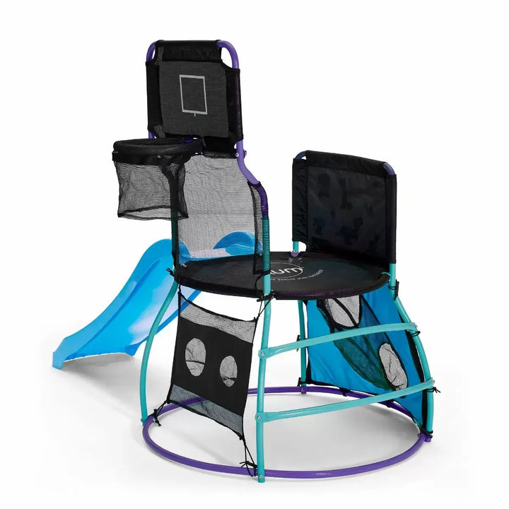 Plum My First Activity Tower with Basketball Hoop, Water Spray & 4ft Slide