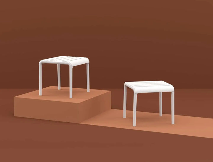 Siesta Paris Side Table/Footrest (Available in Black, White, Anthracite, Taupe, Olive Green & Marsala)