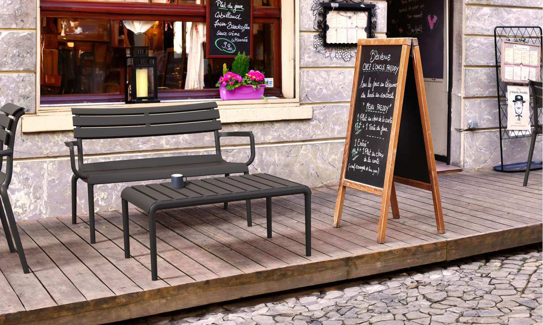 Siesta Paris 2 Seat Bench (Available in Black, White, Anthracite, Taupe, Olive Green & Marsala)