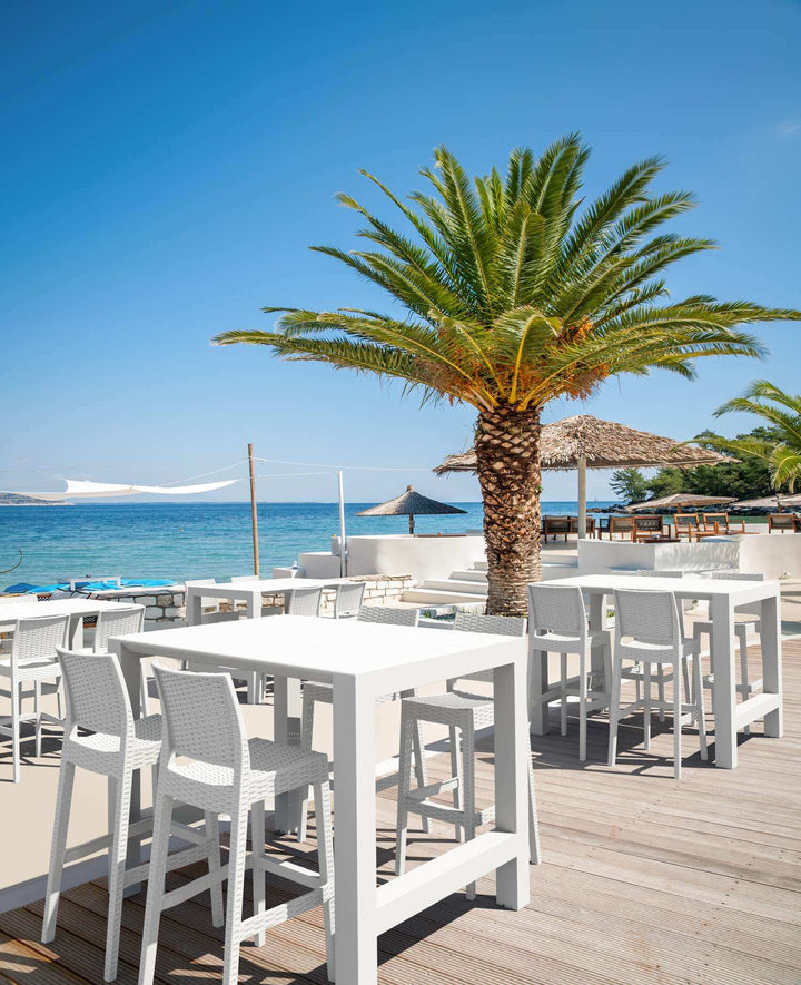Siesta Vegas Extendable Bar Table from 1000mm to 1400mm (Available in White, Taupe, Black & Anthracite))