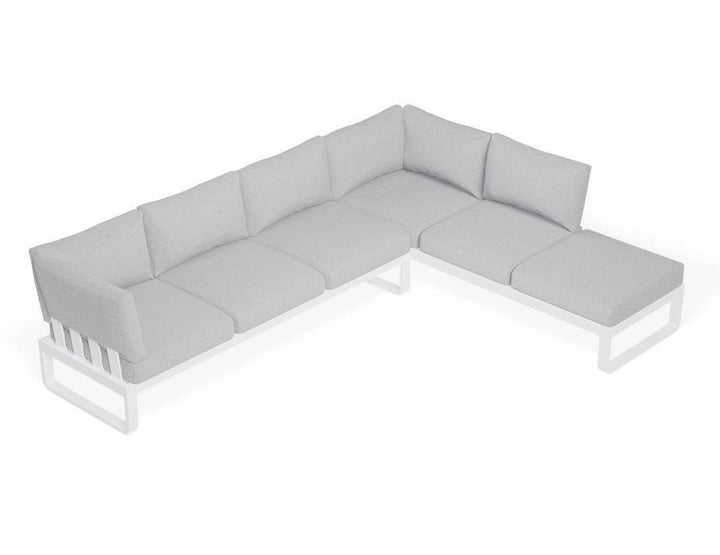 Fino Config E: Outdoor Modular Sofa (Avail in Matt Charcoal & Matt White Frame)