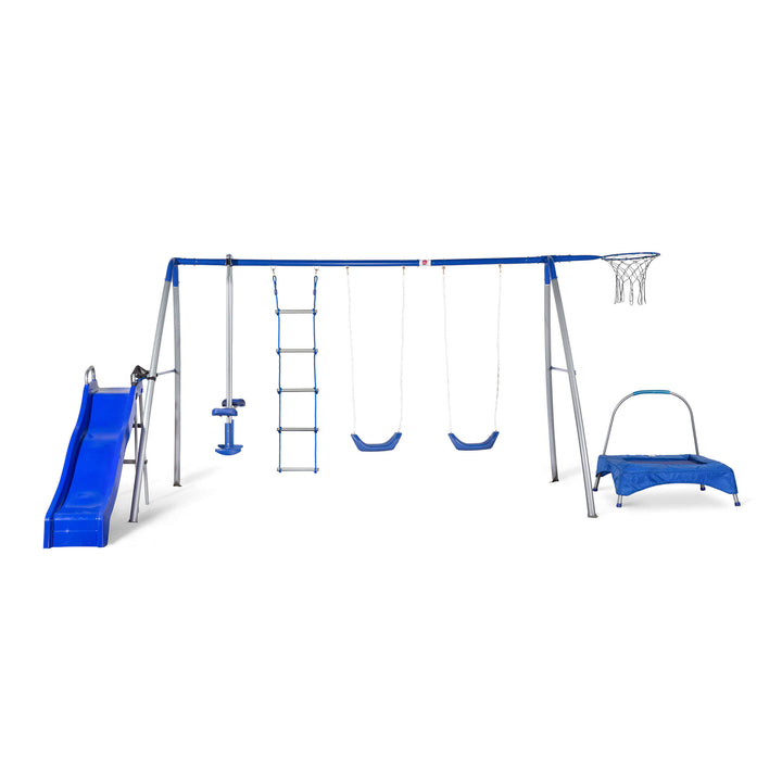 Plum 8 Station Multiplay Swing Set with Bounce & Slide
