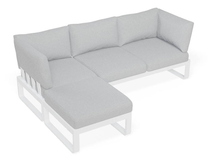 Fino Config C: Outdoor Modular Sofa (Avail in Matte Charcoal & Matte White Frame)