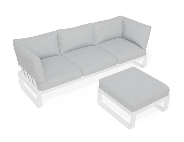 Fino Config C: Outdoor Modular Sofa (Avail in Matte Charcoal & Matte White Frame)