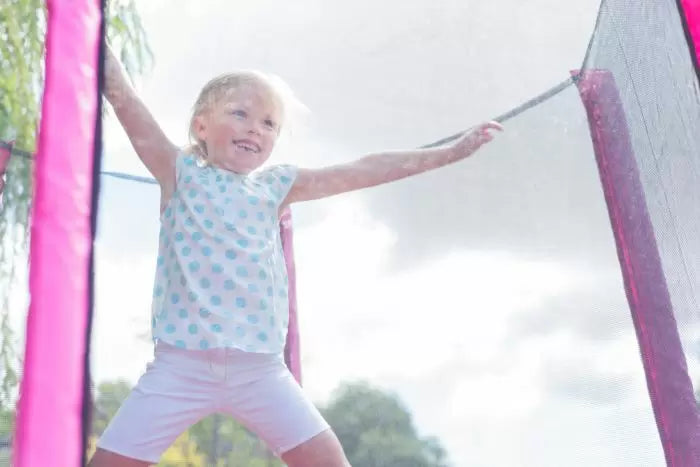 Plum 4Ft Junior Springsafe Trampoline & Enclosure - Pink