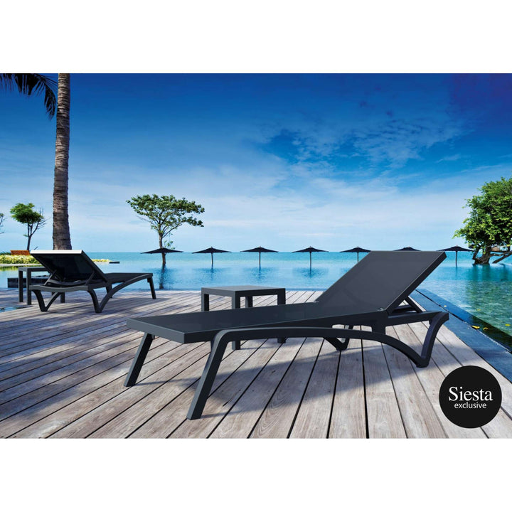 Pacific Sunlounger/Ocean Side Table 4 Pc Package