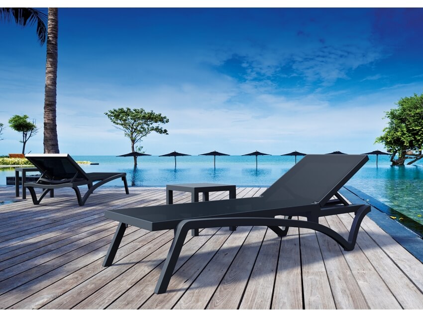 Pacific Sunlounger / Ocean Side Table 2 Pc Package