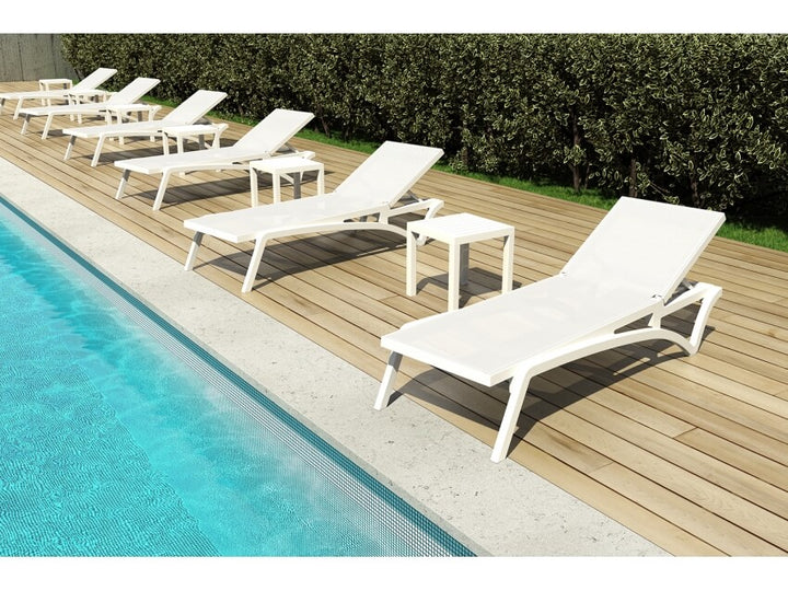 Pacific Sunlounger/Ocean Side Table 4 Pc Package