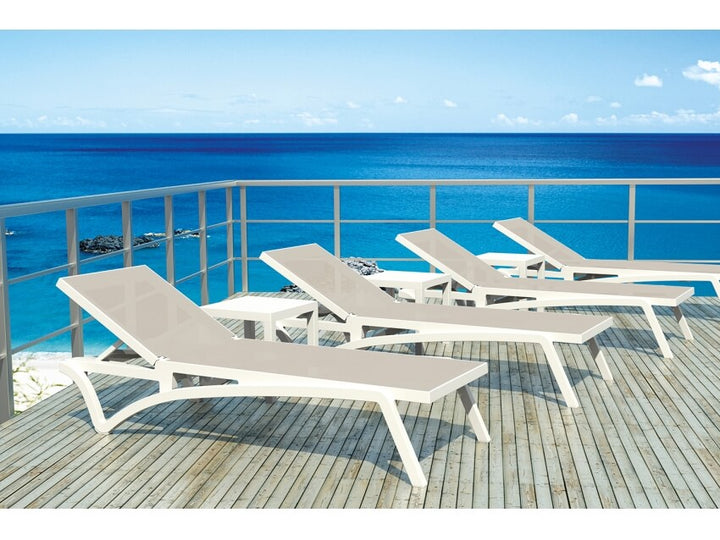 Pacific Sunlounger/Ocean Side Table 4 Pc Package