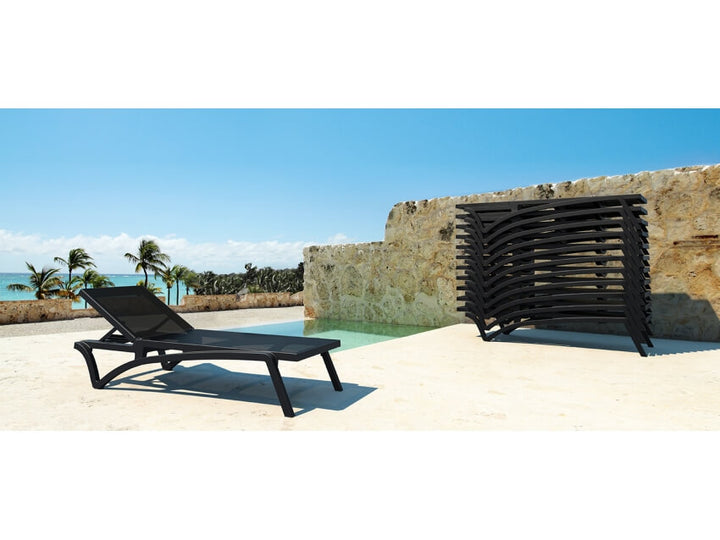 Pacific Sunlounger/Ocean Side Table 4 Pc Package