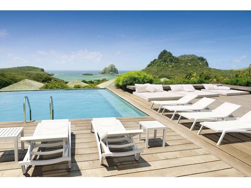 Pacific Sunlounger/Ocean Side Table 4 Pc Package