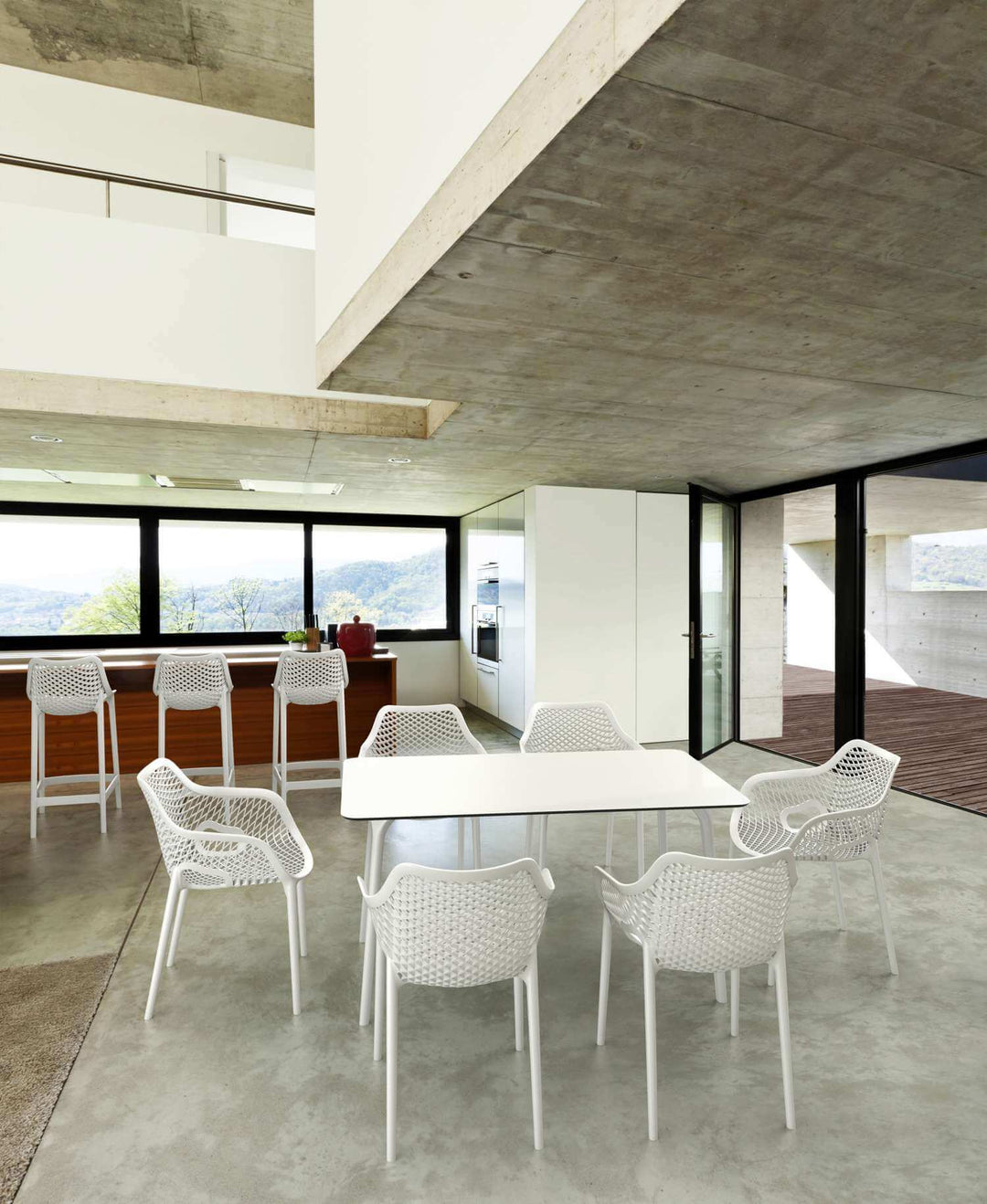 Siesta Air XL Arm Chair (Available in Black, White, Taupe, Green, Red, Orange, Mango & Anthracite)
