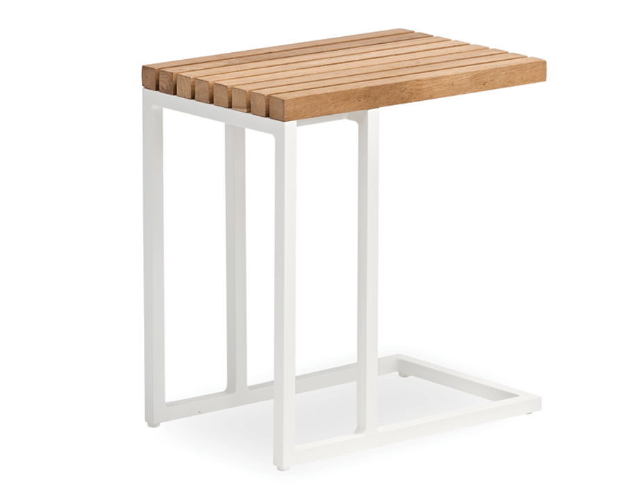 Cube Outdoor Side Table (Avail in Charcoal & White Frame)