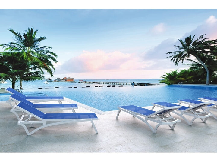Pacific Sunlounger/Ocean Side Table 4 Pc Package