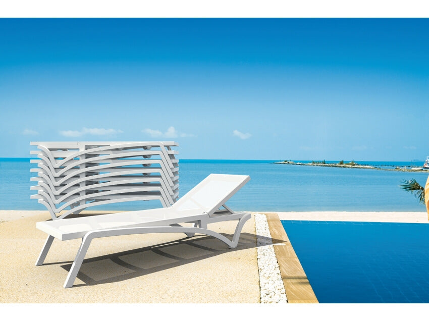 Pacific Sunlounger/Ocean Side Table 4 Pc Package