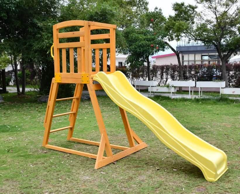 Kidzshack Pool Slide with Wooden Frame (12 slide colours)