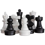 Giant Size Plastic Outdoor Chess Game Set w/Rubber 2.4m Mat w/Edges