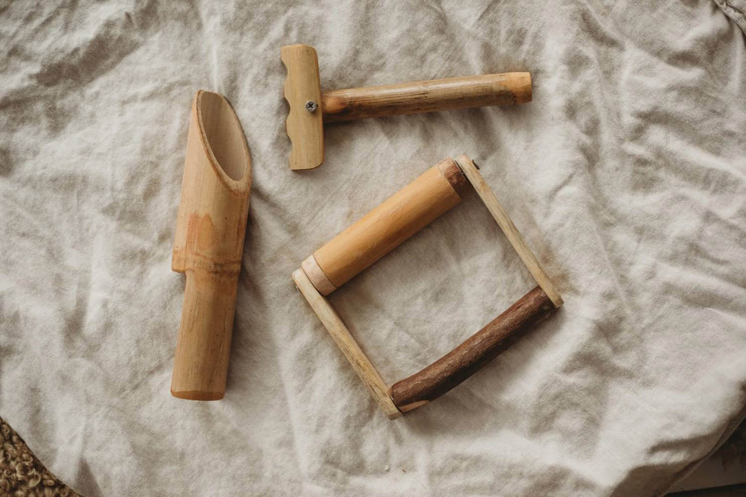 Qtoys Bamboo Sand Play Set