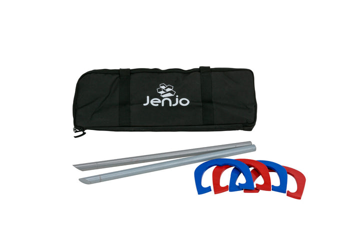 High Quality Red & Blue Metal Horseshoes w/ Carry Bag