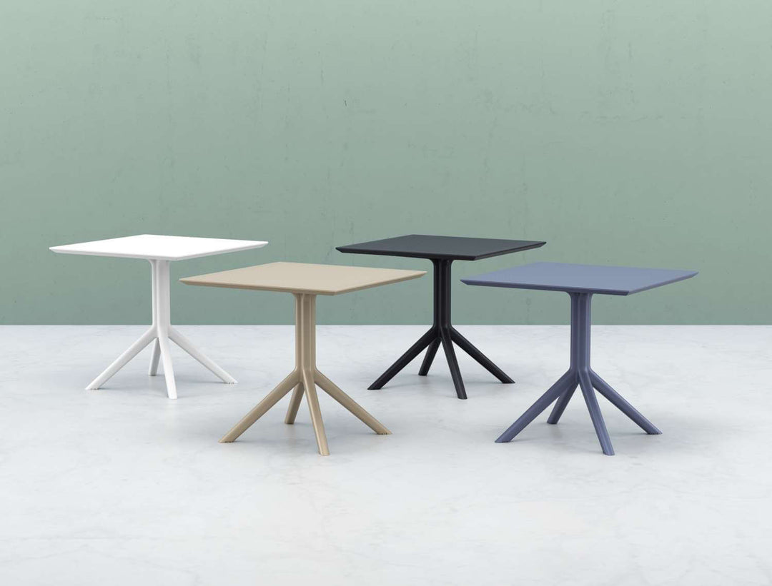 Siesta Sky Table 80 (Available in White, Taupe, Olive Green, Black & Anthracite)